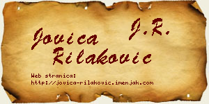 Jovica Rilaković vizit kartica